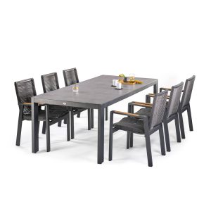 kovinska jedilna vrtna garnitura