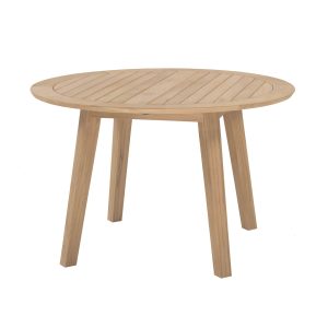 Lesena ogrogla vrtna miza