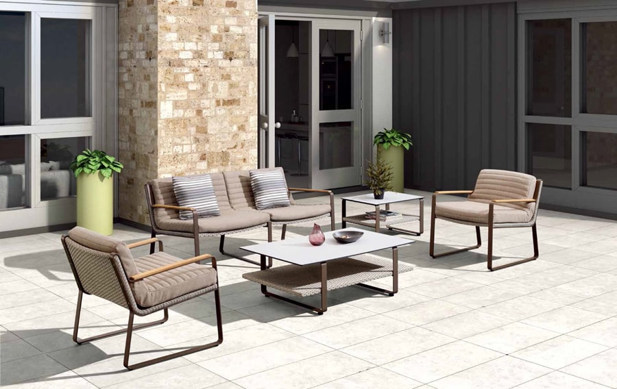 Kovinska pletena garnitura Clark