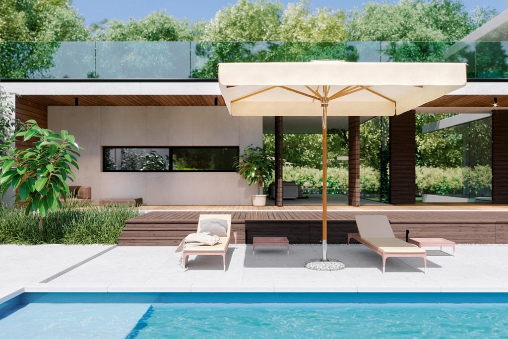 Leseni senčnik Dolomiti