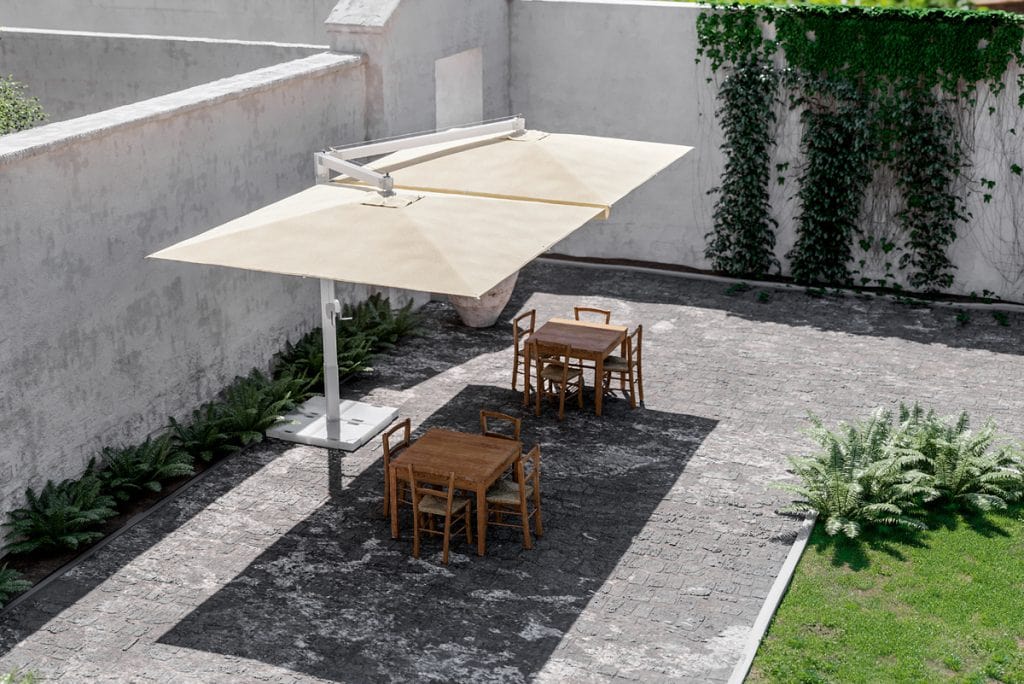 Senčniki Fellini – alu konstrukcija