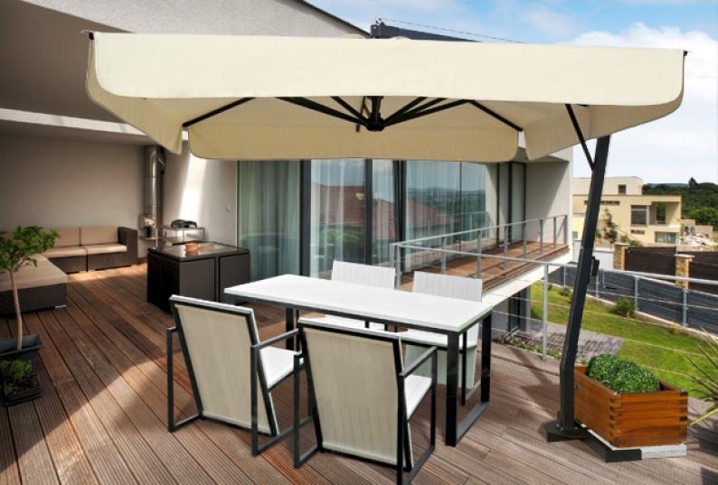 Vrtni senčnik Venere – ALU konstrukcija