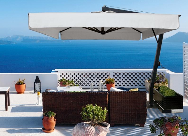 Vrtni senčniki Saturno – ALU konstrukcija