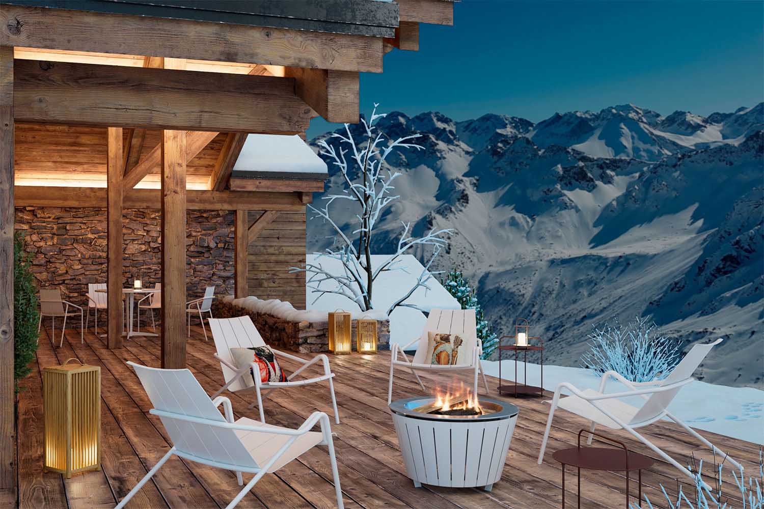 Lounge stol Fleole Pearl Grey