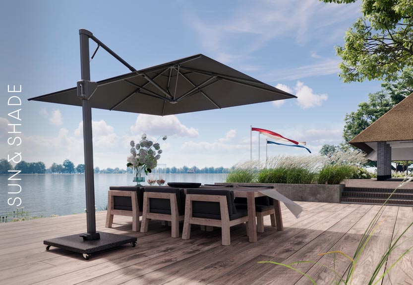 Senčnik Beaufort 320x320cm Havana