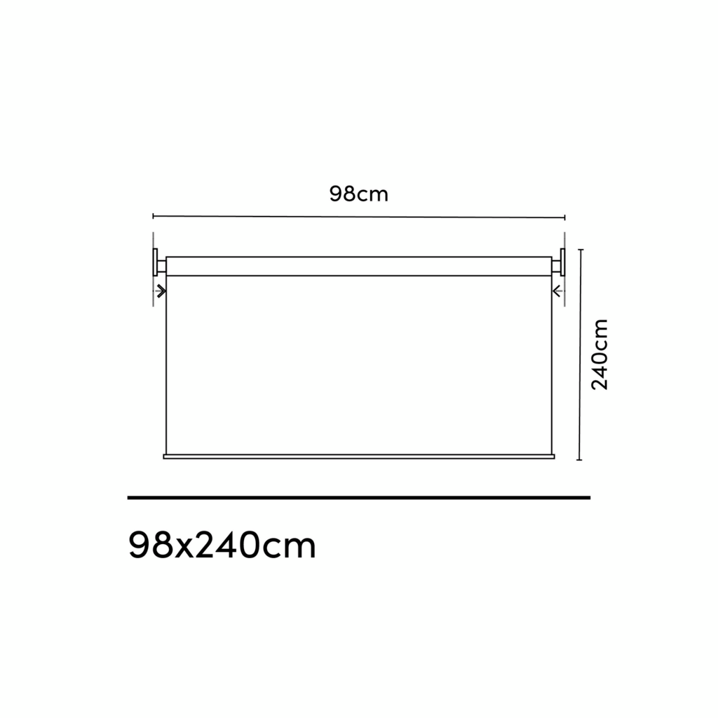 Rolo senčilo 98x240cm Ecru