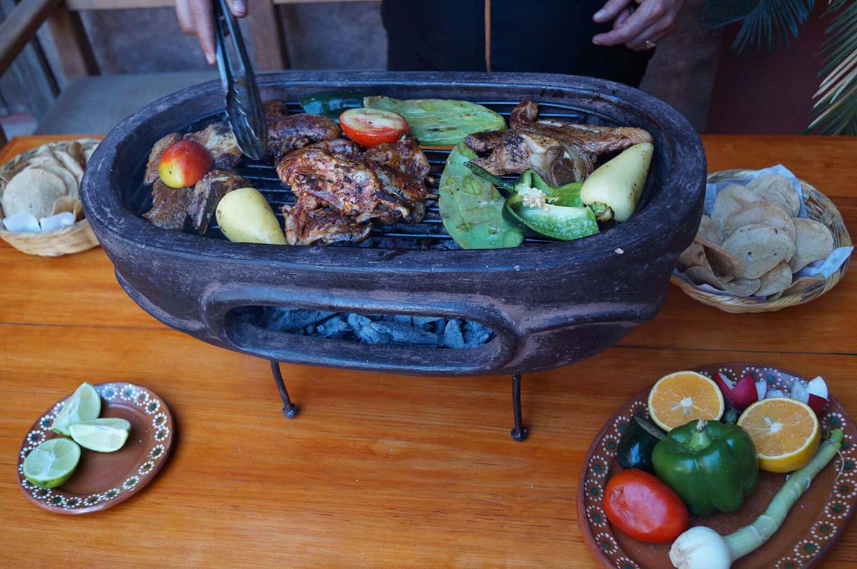 Namizni žar Oval 59cm BR