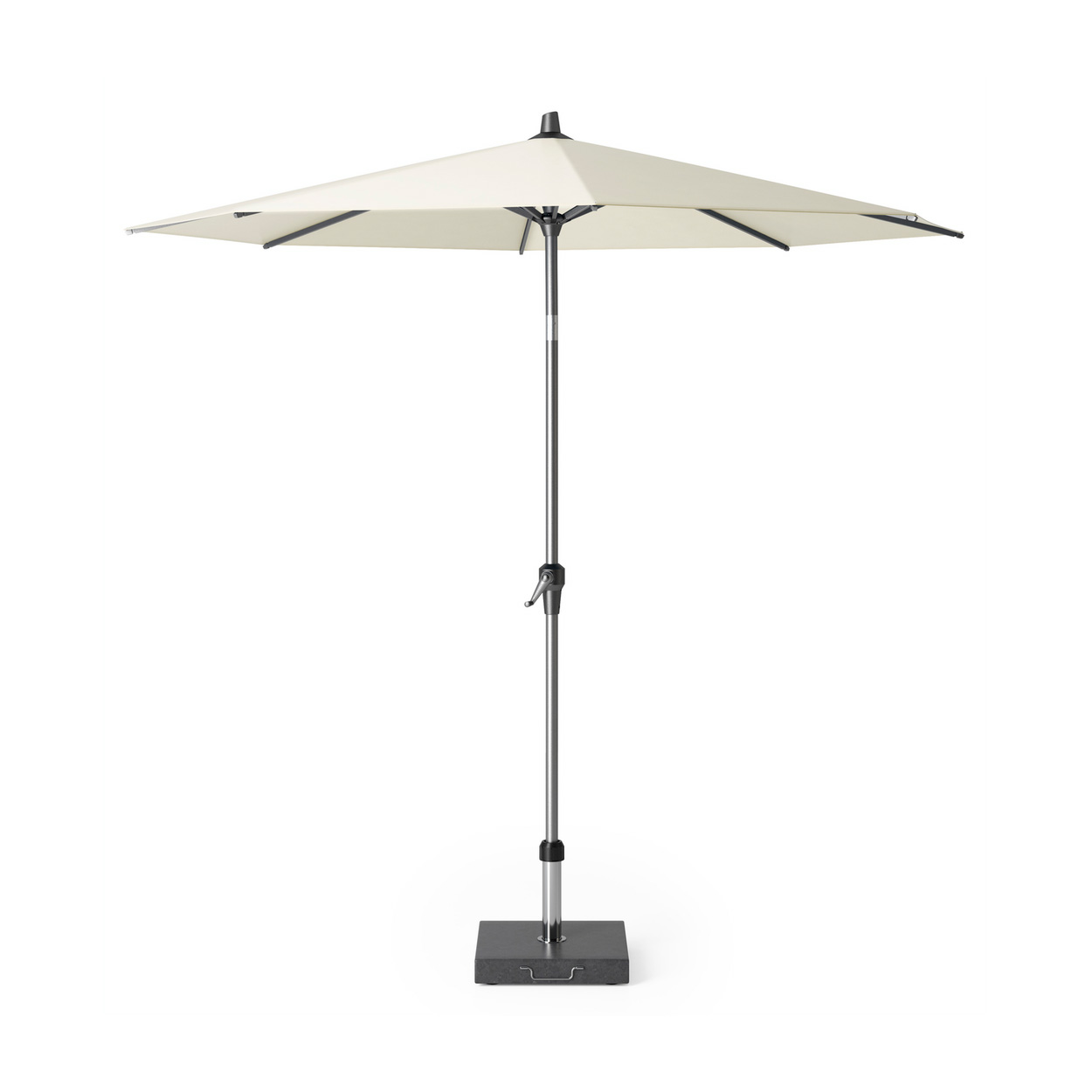 Set senčnika Riva R-250cm Ecru + podstavek + ponjava