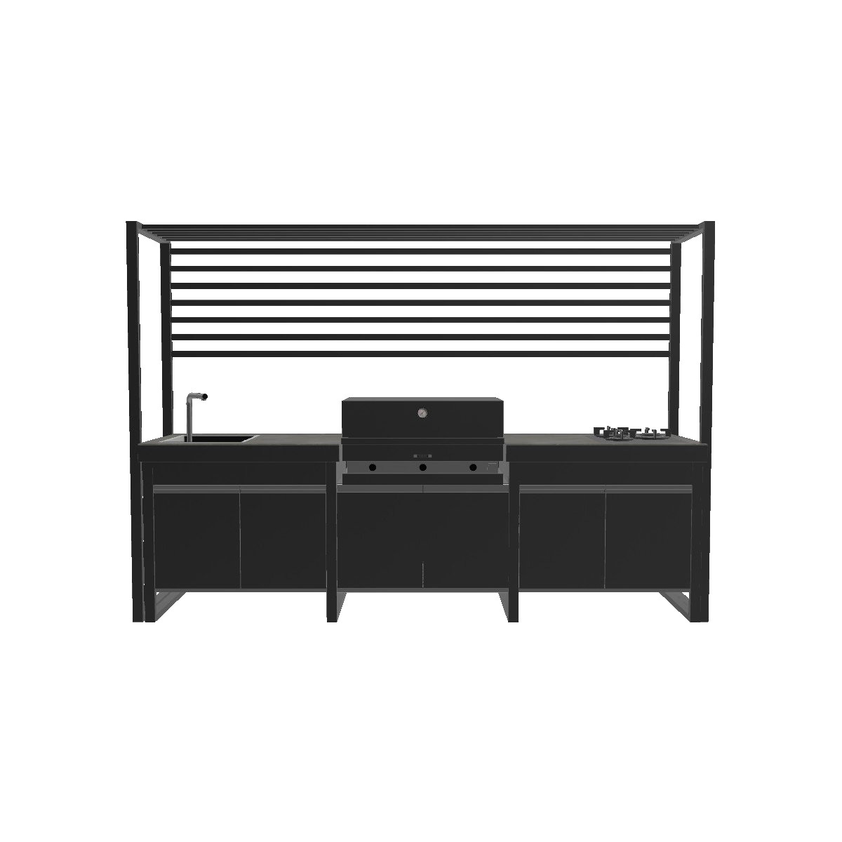 Letna kuhinja Lares Obsidian 2950