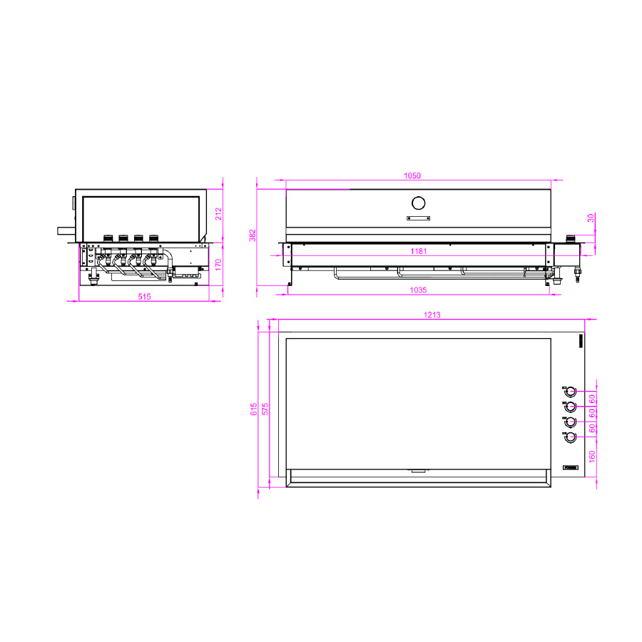 Vgradni žar FGB 1000 FO