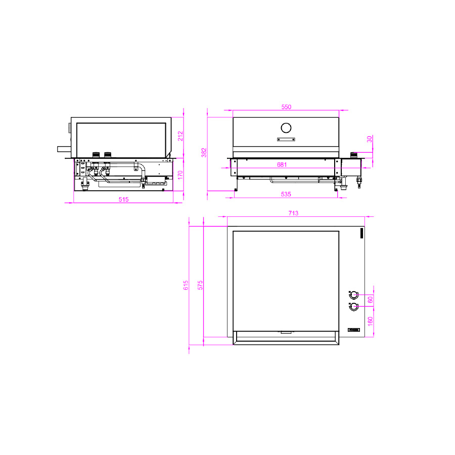 Vgradni žar FGB 500 FO