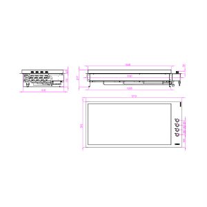 skica vgradnega plinskega žara