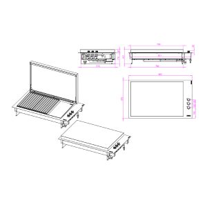 skica plinskega vgradnega žara