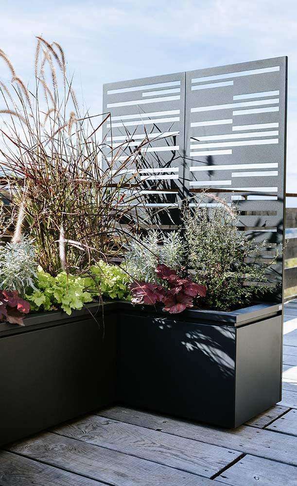 Korito za rože Tera 100x45x33 Obsidian