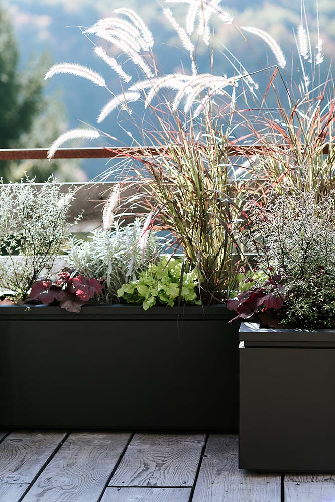 Korito za rože Tera 50x45x33 Obsidian