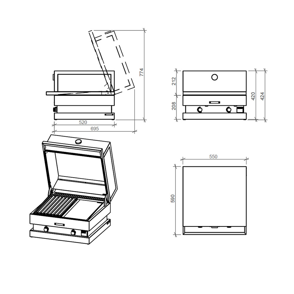 Plinski žar FGA 500 FO