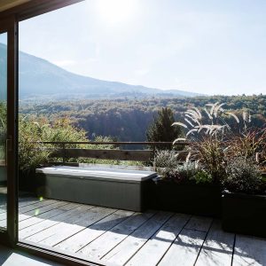 vrtni zaboj z blazino