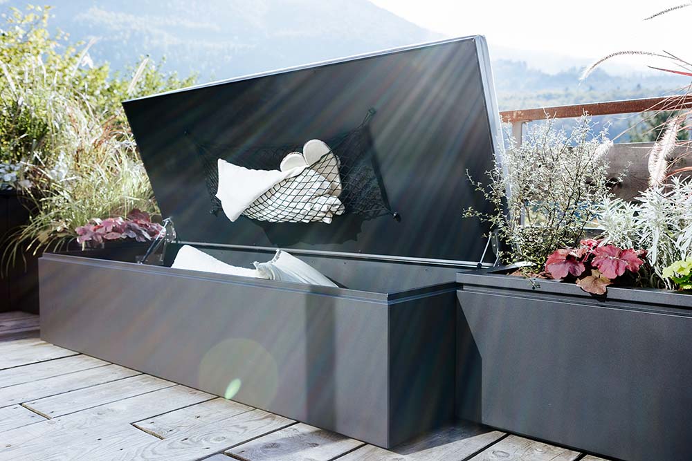 Zaboj za shranjevanje Aiva 150x45x33 Obsidian