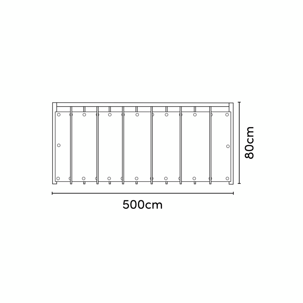 Balkonsko senčilo Coolfit 500x80cm Sand